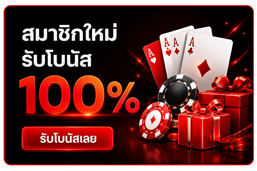 สมาชิกใหม่ รับโบนัส 100%